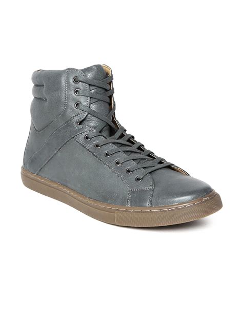 Buy Kenneth Cole New York Men Grey Think I Can Leather Casual Shoes ...