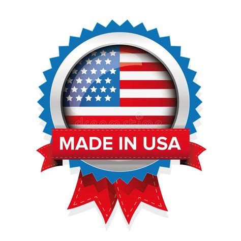 Made in USA badge vector stock vector. Illustration of aqua - 78473994