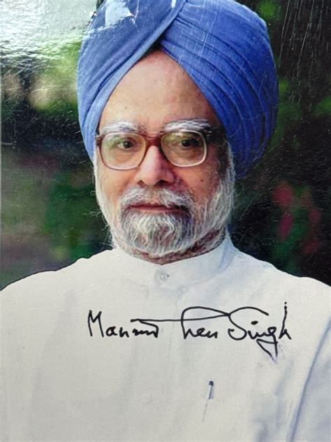 Manmohan Singh (born 1932), Prime Minister of India - Autograph ...