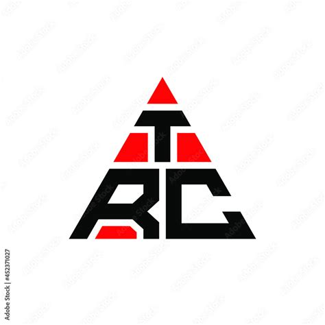 TRC triangle letter logo design with triangle shape. TRC triangle logo ...