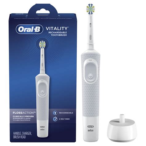 Oral-B Vitality FlossAction Electric Rechargeable Toothbrush, Powered ...