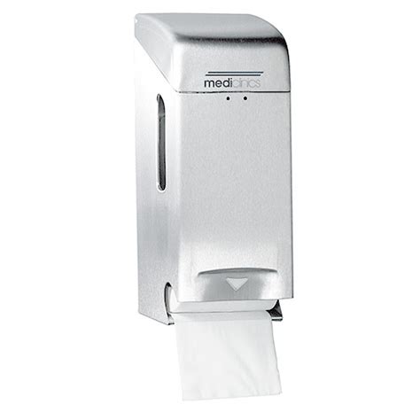 Toilet Roll Dispenser 2 Roll Stainless Satin - Mediclinics