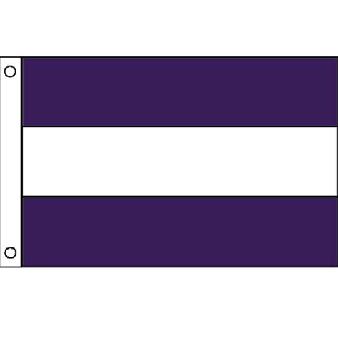 Purple And White Flag