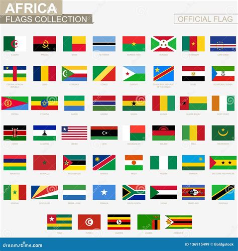 Drapeau National Des Pays Africains, Collection Officielle De Drapeaux ...