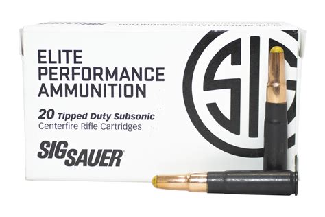 Sig Sauer 300 Blackout 205 gr Subsonic Tipped Duty 100 rounds. - Rains Ammo And Gun Shop