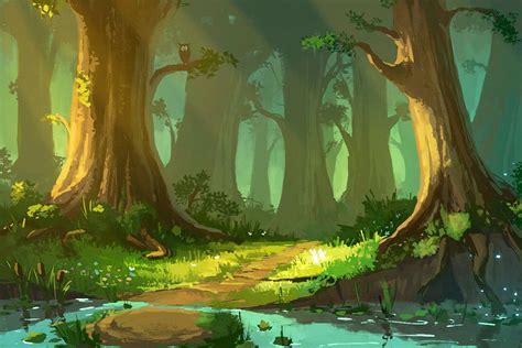 Scenery Background, Forest Background, Background Drawing, Landscape ...