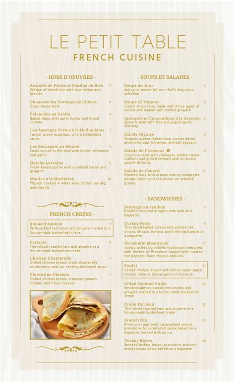 French Fine Dining Menu Design Template by MustHaveMenus