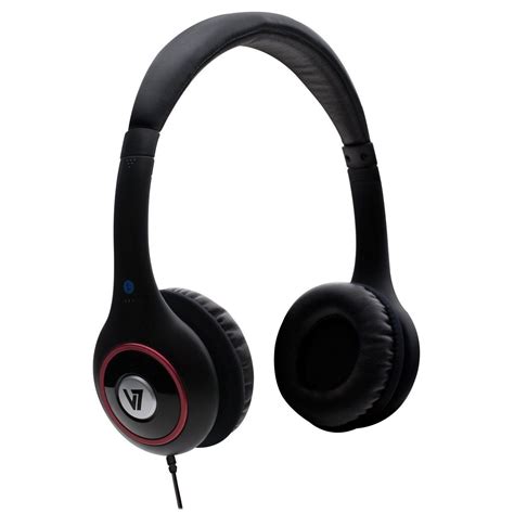 4 Pack - V7 HA510-2NP Deluxe Stereo (Black) Headphones with Volume Control - Walmart.com