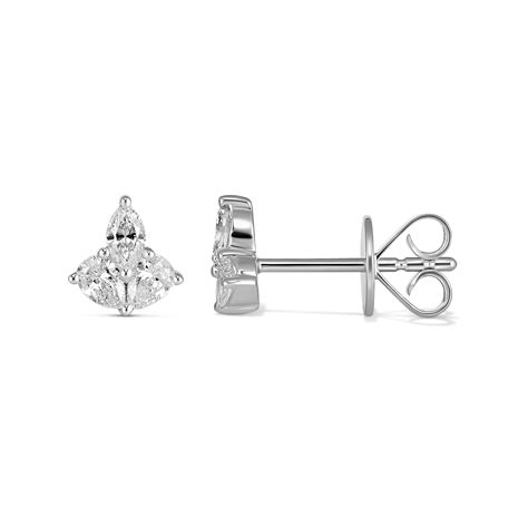 Icon Blossom Diamond Stud Earrings | White Gold – ANTON Jewellery