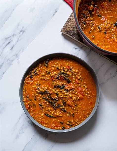 Vegan Lentil Soup with Kale – Skinny Spatula