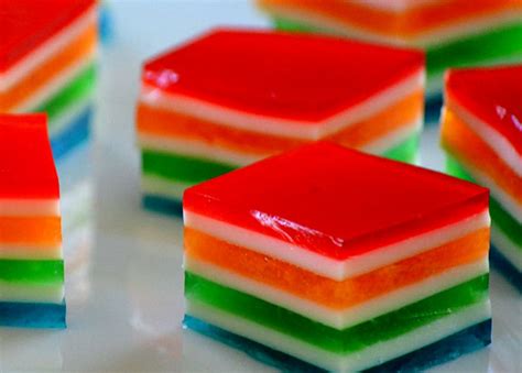 Rainbow JELLO Cubes Recipe