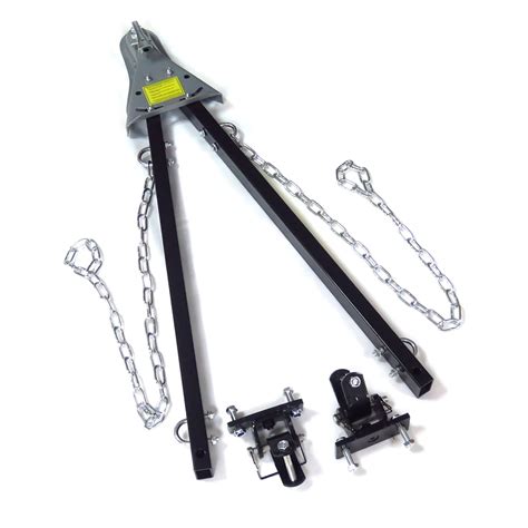 HTTMT- 5000 lb Adjustable Bumper Mount Tow Bar With Chain Towing Truck Trailer Car Black [See ...