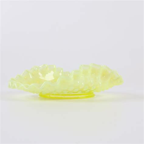 Fenton Hobnail and other Canary Vintage Glass | EBTH