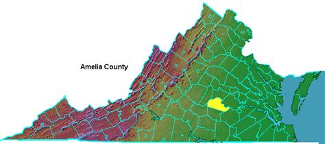 Amelia County - Geography of Virginia