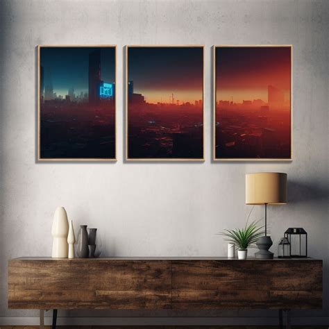 Cyberpunk Cityscape Cyberpunk Concept Art at Sunset Cool - Etsy