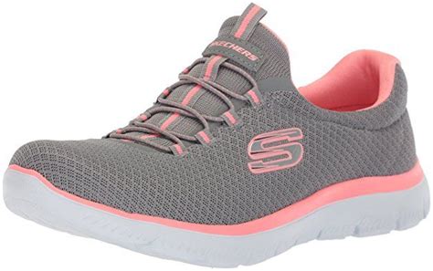 Skechers Damen Summits Sneaker, Grau (Grey/Pink), 35 EU - Schuhe Damen schuhe aufbewahren ...