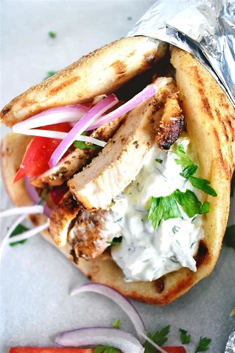 Chicken Gyros Recipe With Tzatziki Sauce | Recipe | Chicken gyro recipe, Recipes, Gyro recipe