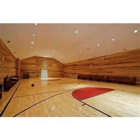 Wooden Basketball Court Flooring at best price in New Delhi by Stark Sports Solution | ID ...