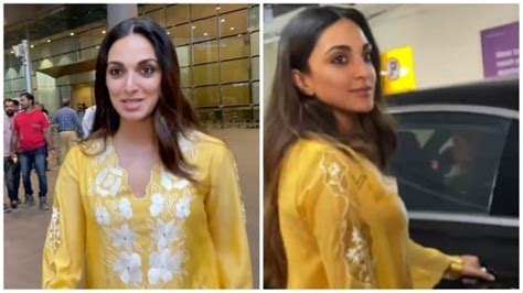 Fans are in awe of Kiara Advani as she slays in yellow kurta salwar at airport | Bollywood ...