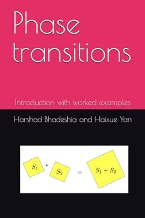 Phase transitions: Introduction, with worked examples: Amazon.co.uk ...