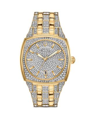 Bulova Crystal Watch, 40mm | Bloomingdale's