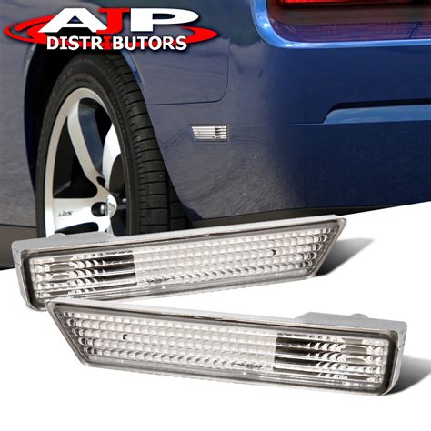 08-2010 DODGE CHALLENGER REPLACEMENT FRONT & REAR SIDE MARKER LIGHTS CHROME SET | eBay