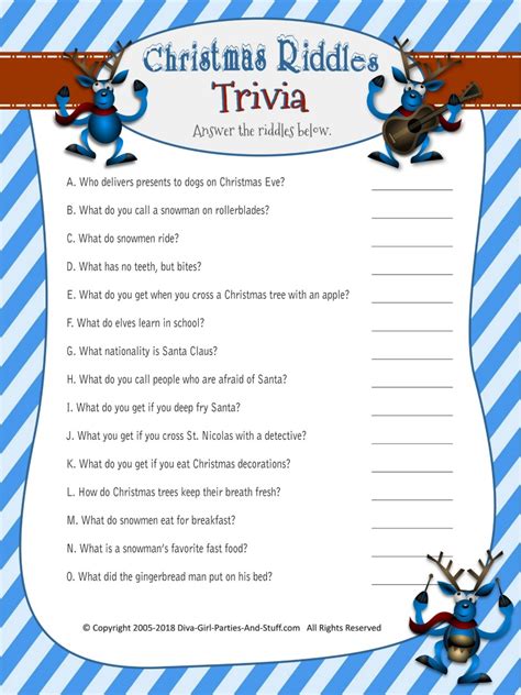 Free Printable Christmas Games And Puzzles For Adults With Answers ...