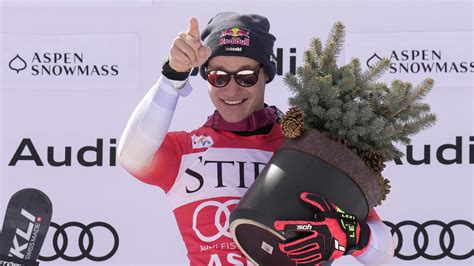 Marco Odermatt takes World Cup victory from Andreas Sander in Aspen to wrap up super-G crystal ...