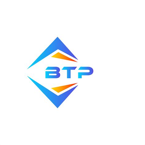 BTP abstract technology logo design on white background. BTP creative initials letter logo ...