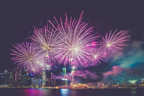 Free Images : night, city, firework, fireworks, display, event, burst, outdoor recreation ...