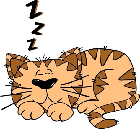 Cartoon Cat Sleeping clip art Vectors graphic art designs in editable .ai .eps .svg format free ...