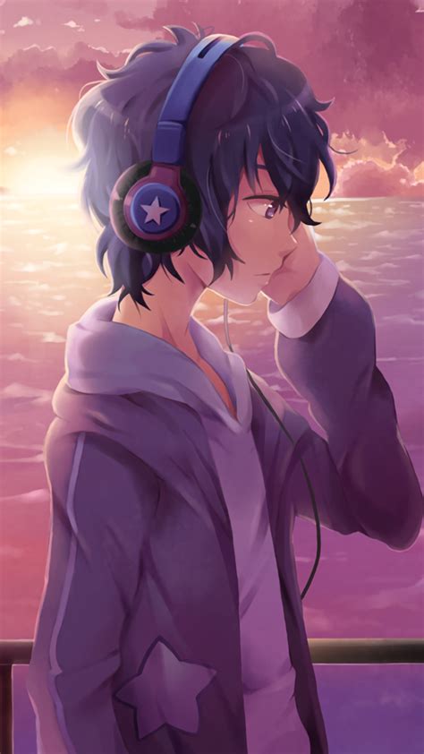 Anime Headphones Phone Wallpaper - Mobile Abyss