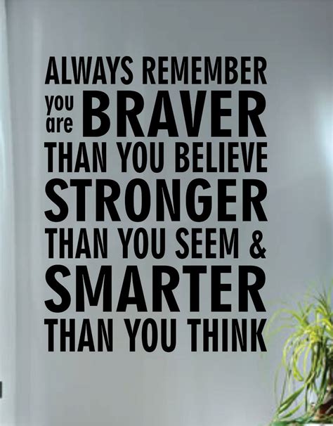 Always Remember Quote Decal Sticker Wall Vinyl Art by BoopDecals