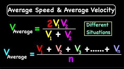 Speed And Velocity Formula