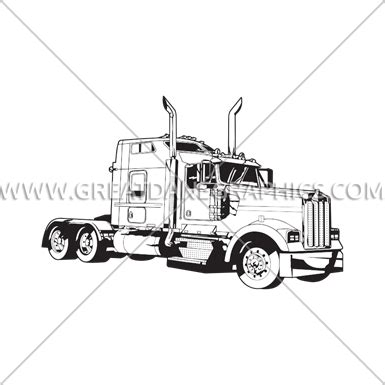 18 Wheeler Sketch at PaintingValley.com | Explore collection of 18 ...