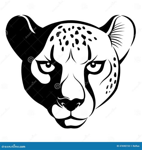 Cheetah Face Royalty-Free Stock Image | CartoonDealer.com #96370666