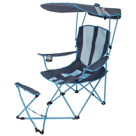 Kelsyus Original Canopy Chair with Ottoman - Foldable Chair for Camping, Tailgates, and Outdoor ...