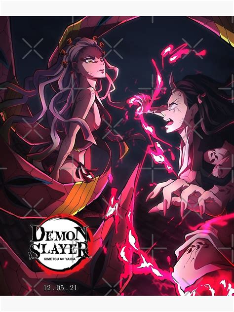 "DAKI VS NEZUKO Demon Slayer Yaiba" Poster by zaayan | Redbubble