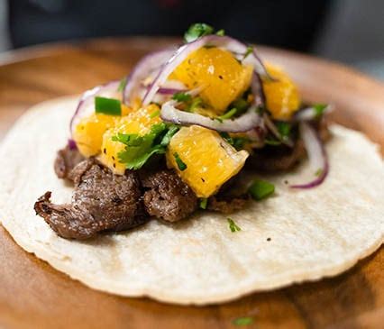 Navel Orange Arrachera Steak Tacos | Sunkist