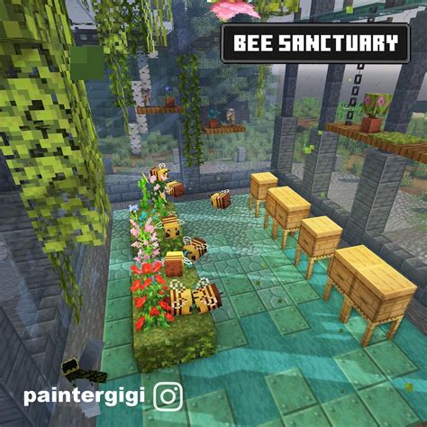 Paintergigi-Minecraft Builder on Instagram: "Bee sanctuary created with the one and only @nikabe ...