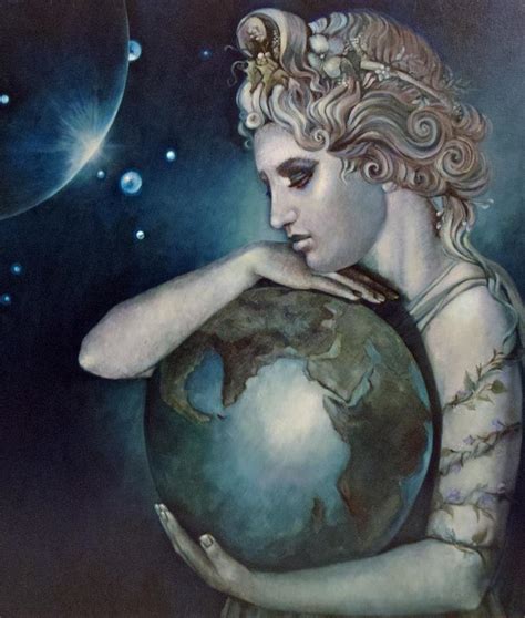 Gaia Original Drawing Mother Earth Colored Pencil Art & Collectibles ...