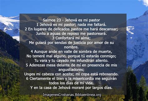 Imagen cristiana con Salmo 23 para descargar