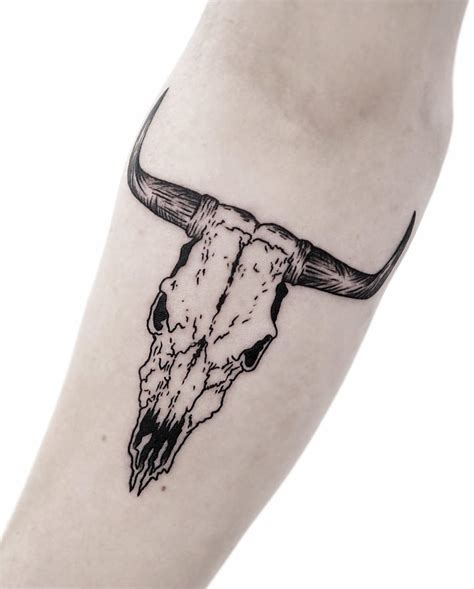 ox skull tattoo by sHavYpus on DeviantArt