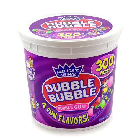 Dubble Bubble Bubble Gum, Original Pink, 300/Tub -TOO16403 - Walmart.com