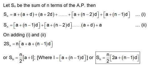 Sum To N Terms Of Arithmetic Progression Formula: Definition, Examples