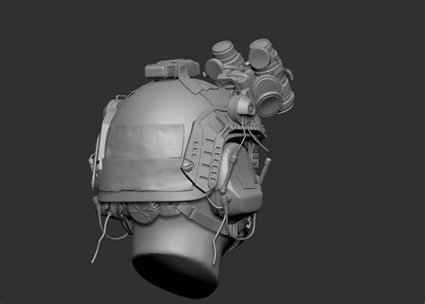 combat helmet 3d model