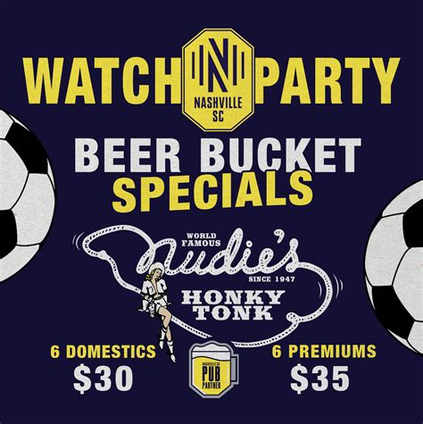 Nashville SC Watch Party at Nudie's Honky Tonk | Downtown Nashville