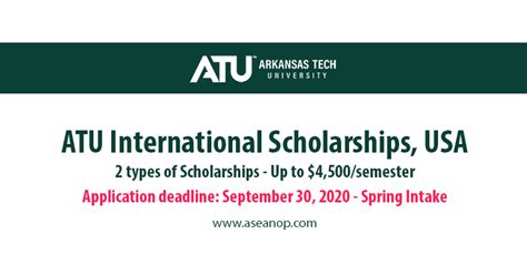 Arkansas Tech University International Scholarships 2021-2022, USA ...