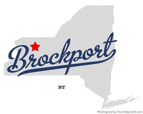 Map of Brockport, NY, New York