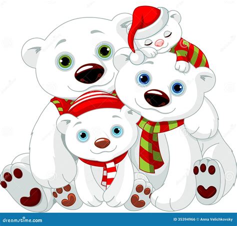 Polar Bear On Iceberg Cartoon Vector | CartoonDealer.com #29852549